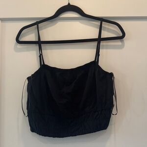 Nwot black urban social crop top tanktop